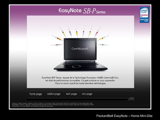 PackardBell EasyNote – Home Mini-Site 