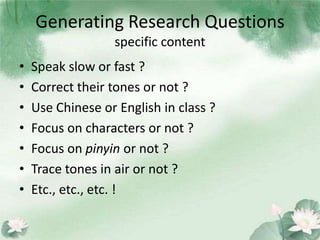 Packard Liu Setting the Research Agenda