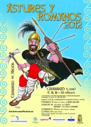 Festival Astur-Romano en Carabanzo (Lena-Asturias) 17 al 19 Agosto