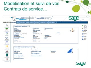 Modélisation et suivi de vos
Contrats de service…
 