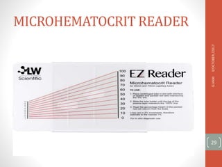 MICROHEMATOCRIT READER
3/OCTOBER
/2017
G.VANI
29
 