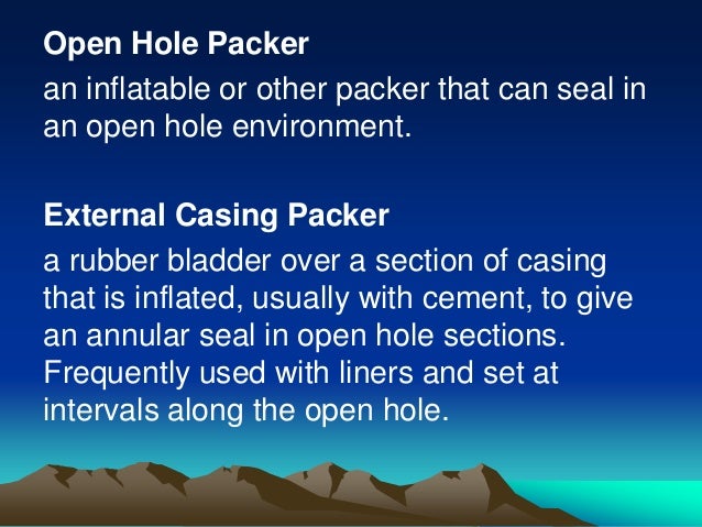Inflatable Packer Definition Inflatable Packer Definition