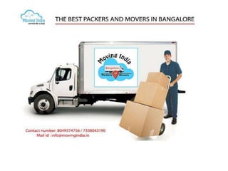 The Best Packers and Movers in Bangalore