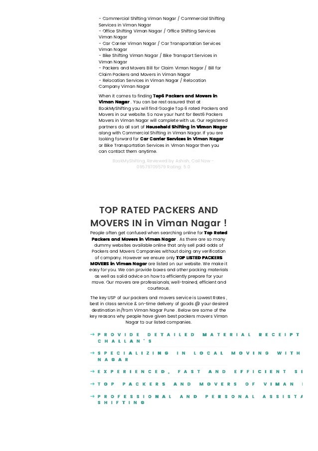 movers and packers bill