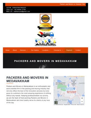 Packers and Movers in Medavakkam