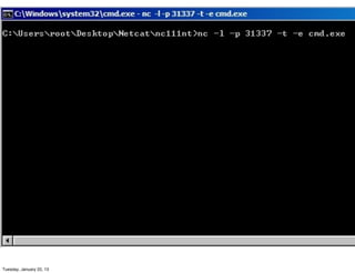 Network Packet Analysis - Ahmad Muammar W.K. OSCP
Tuesday, January 22, 13
 
