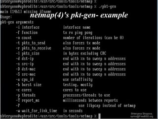 netmap(4)'s pkt-gen- example

Shteryana Shopova,
syrinx@FreeBSD.org

 