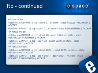 Packet Filtering Using Iptables