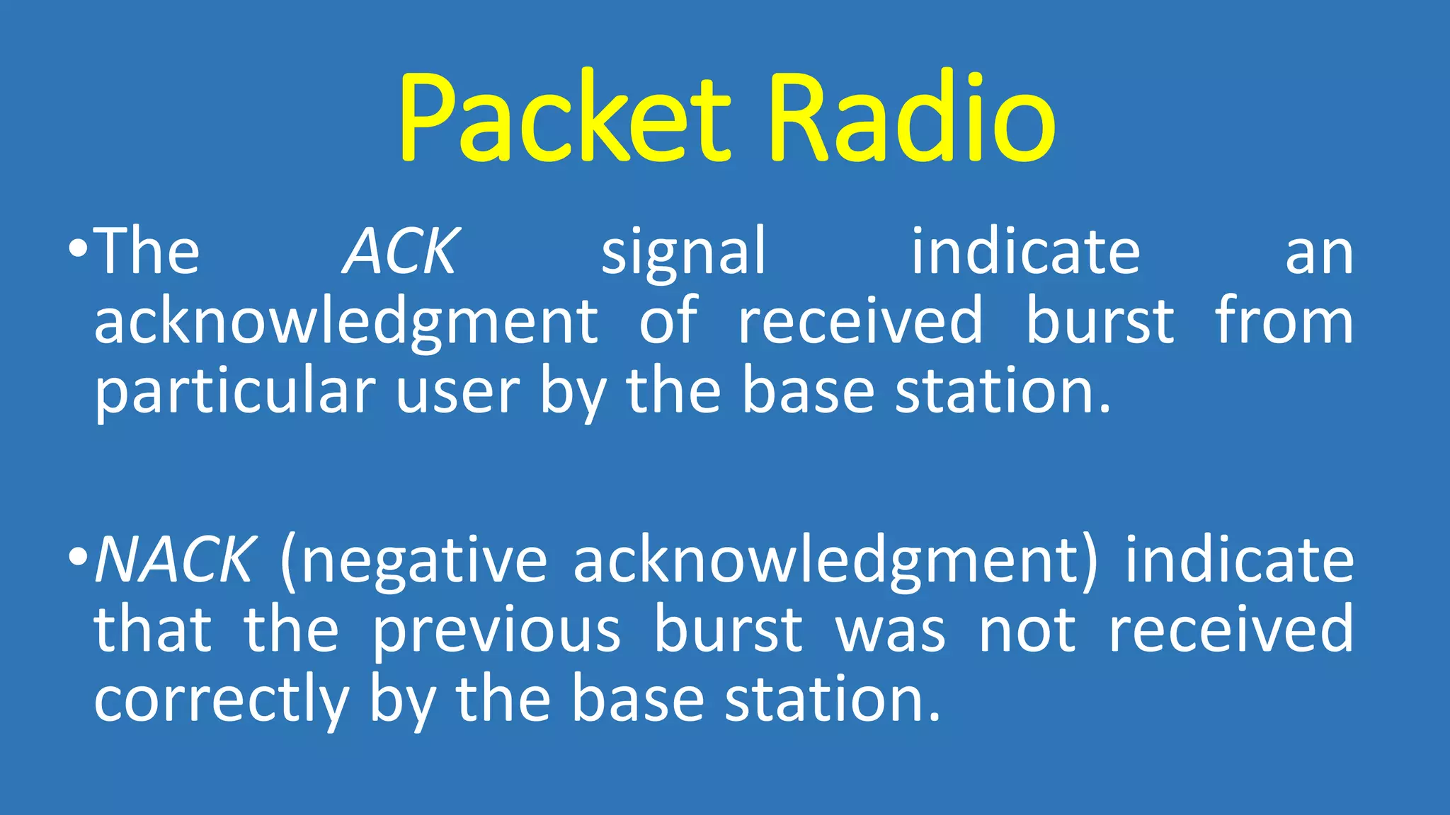 Packet radio protocol | PPTX