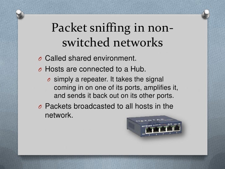 Packet sniffing in switched LANs