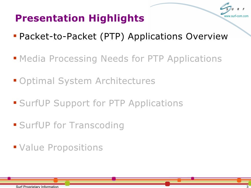 Packet-to-Packet Applications