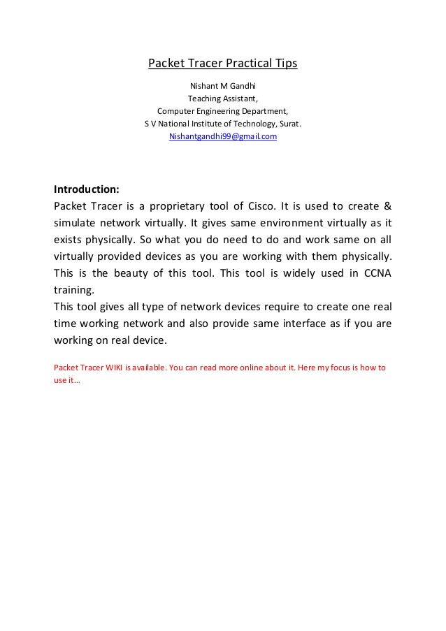 packet tracer practical guide