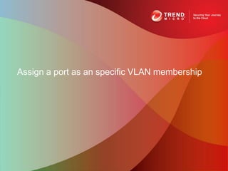 Assign a port as an specific VLAN membership
 