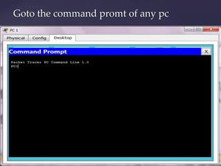 Goto the command promt of any pc

 