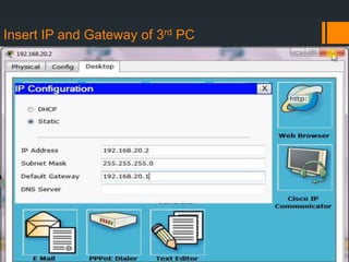 Insert IP and Gateway of 3rd PC

 