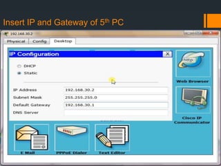 Insert IP and Gateway of 5th PC

 