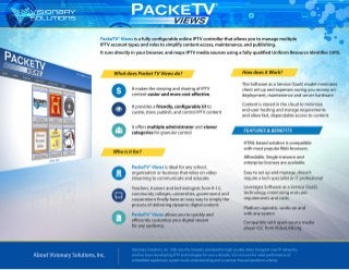 PackeTV® Mobile Specification Sheet