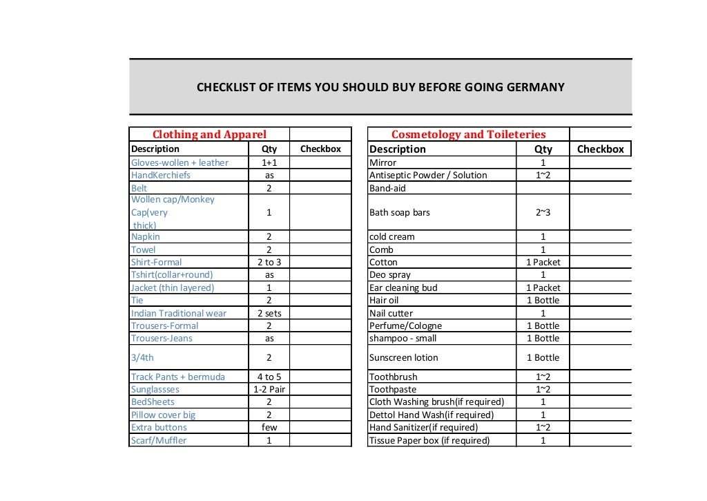 Packing List For Students pdf packing-list-for-students-pdf
