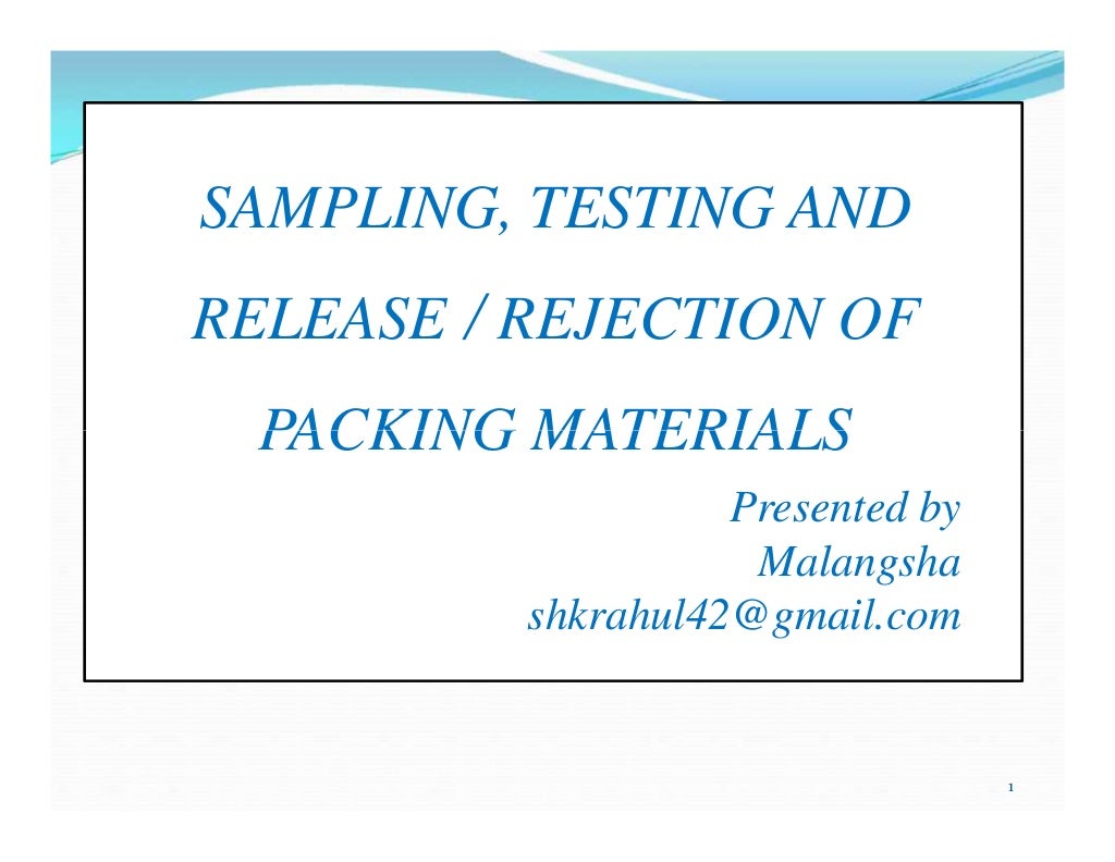 Packing materials presentation 2