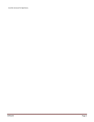 UIPS/CU Page 2
recently increased in importance.
 