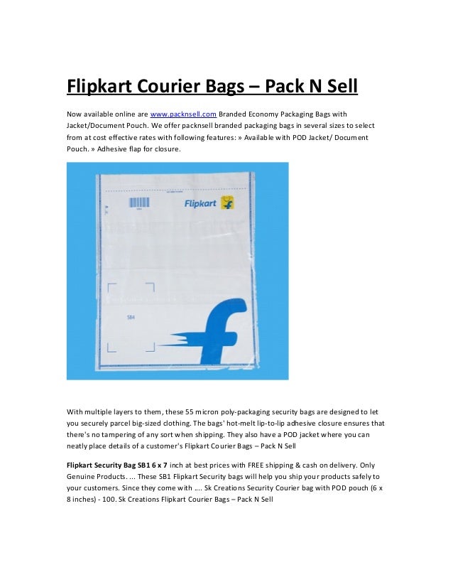 flipkart packaging bags