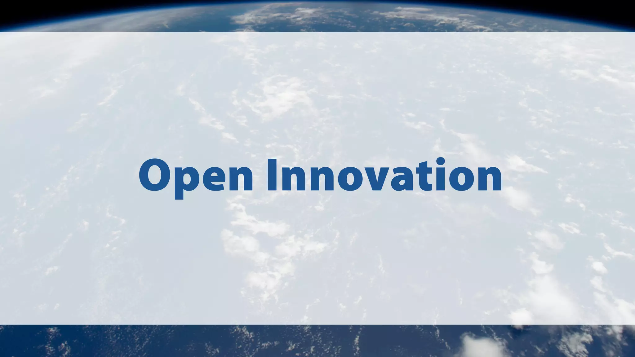 Open Innovation

 