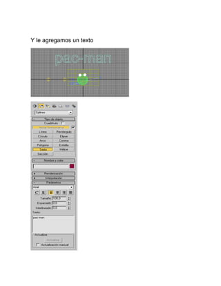 Y le agregamos un texto
 