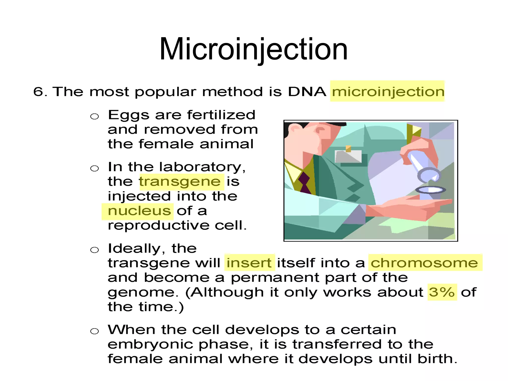 Microinjection
 