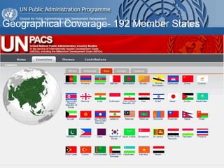 Geographical Coverage- 192 Member States