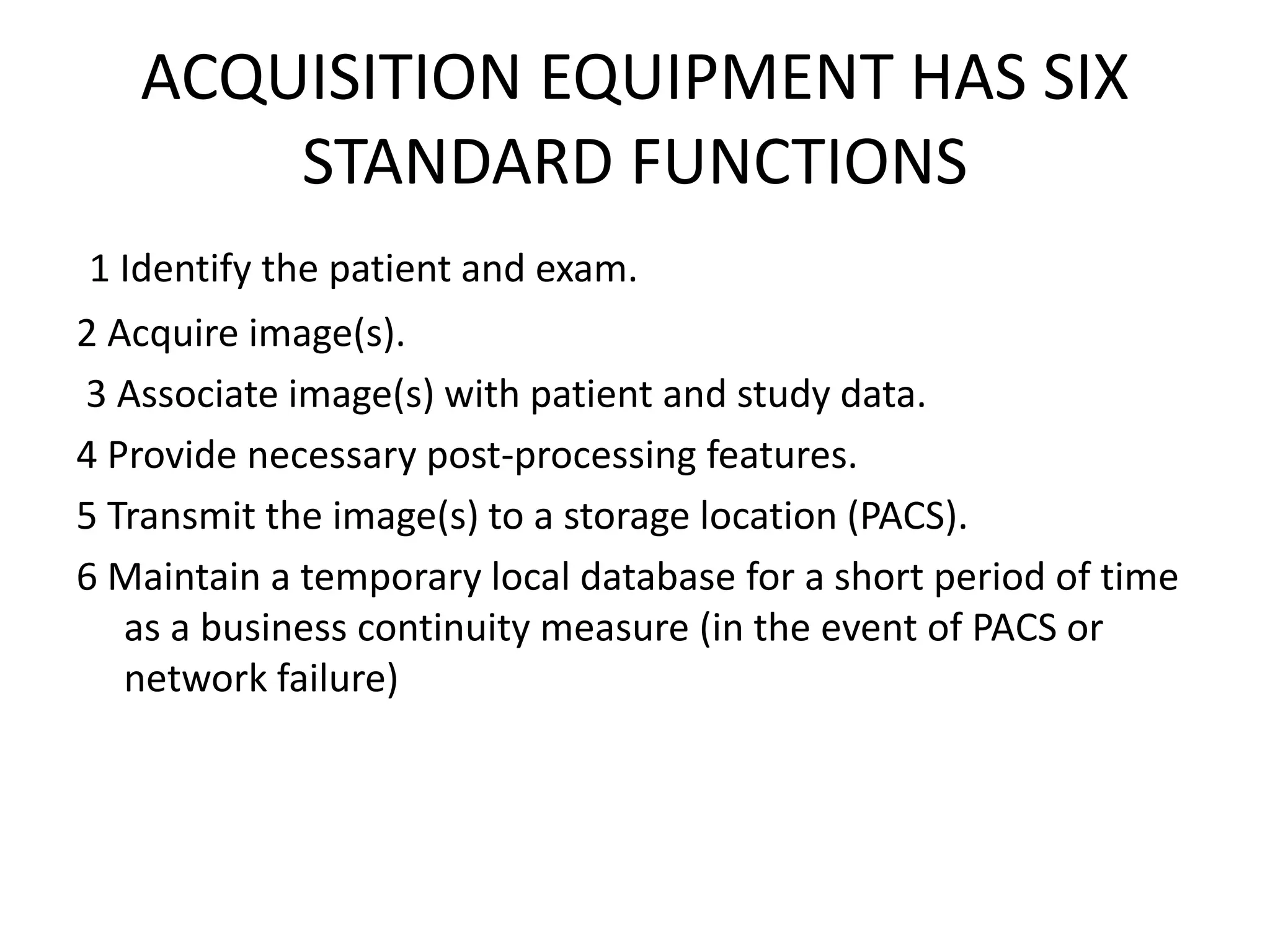 pacs picture archeving comunication system instrumentation | PPTX