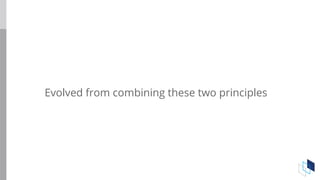 Evolved from combining these two principles
 