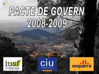 PACTE DE GOVERN 2008-2009 