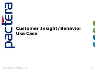 Customer Insight/Behavior
Use Case
16
16© Pactera. Confidential. All Rights Reserved.
 