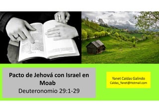 Pacto de Jehová con israel en Moab
