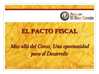 Pacto fiscal diagnostico Bolivia
