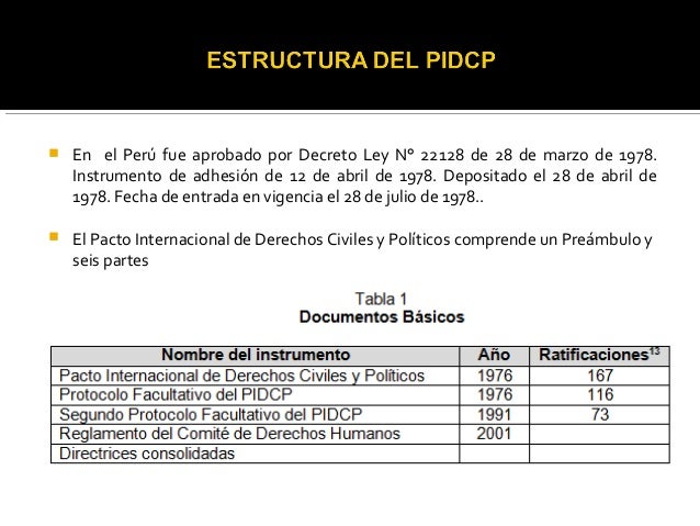 Pacto internacional de derechos civiles y politicos