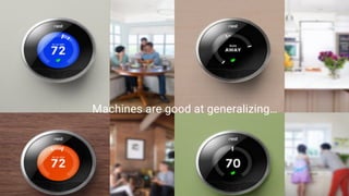 Machines are good at generalizing…
 