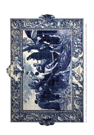 Fig.
27
-
A
«Pesca
Miraculosa»
(capela-mor),
produzido
pela
Fábrica
de
Cerâmica
do
Carvalhinho
(1955),
da
autoria
de
«D.M»
(Duarte
Meneses?).
Foto
Isabel
Ferreira
/ACRA.
 