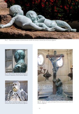 74
Fig. 17 – Monumento tumular de Emília Eduarda: detalhe dos meninos a dormir. Foto de Francisco Queiroz.
Fig.18–BustodoPadreAlexandrePintoPinheiro,no
Cemitério de Agramonte. Foto de Francisco Queiroz.
Fig. 19 – Busto à entrada da capela do Dr. José Pe-
reira da Costa Cardoso. Foto de Francisco Queiroz.
Fig. 20 – Interior da capela do Dr. José Pereira da Costa Cardoso. Foto de
Francisco Queiroz.
 
