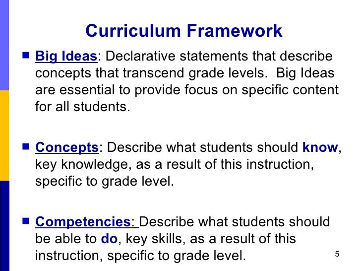 Pa Curriculum Framework
