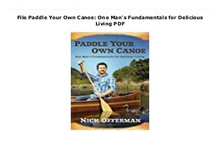 File Paddle Your Own Canoe: One Man's Fundamentals for Delicious
Living PDF
Download Here http://accessbook22.blogspot.com/?book=052595421X Parks and Recreation actor Nick Offerman shares his humorous fulminations on life, manliness, meat, and much more in his first book. Growing a perfect moustache, grilling red meat, wooing a woman—who better to deliver this tutelage than the always charming, always manly Nick Offerman, best known as Parks and Recreation’s Ron Swanson? Combining his trademark comic voice and very real expertise in woodworking—he runs his own woodshop—Paddle Your Own Canoe features tales from Offerman’s childhood in small-town Minooka, Illinois—“I grew up literally in the middle of a cornfield”—to his theater days in Chicago, beginnings as a carpenter/actor and the hilarious and magnificent seduction of his now-wife Megan Mullally. It also offers hard-bitten battle strategies in the arenas of manliness, love, style, religion, woodworking, and outdoor recreation, among many other savory entrees. A mix of amusing anecdotes, opinionated lessons and rants, sprinkled with offbeat gaiety, Paddle Your Own Canoe will not only tickle readers pink but may also rouse them to put down their smart phones, study a few sycamore leaves, and maybe even hand craft (and paddle) their own canoes. Read Online PDF Paddle Your Own Canoe: One Man's Fundamentals for Delicious Living, Download PDF Paddle Your Own Canoe: One Man's Fundamentals for Delicious Living, Read Full PDF Paddle Your Own Canoe: One Man's Fundamentals for Delicious Living, Read PDF and EPUB Paddle Your Own Canoe: One Man's Fundamentals for Delicious Living, Download PDF ePub Mobi Paddle Your Own Canoe: One Man's Fundamentals for Delicious Living, Reading PDF Paddle Your Own Canoe: One Man's Fundamentals for Delicious Living, Read Book PDF Paddle Your Own Canoe: One Man's Fundamentals for Delicious Living, Download online Paddle Your Own Canoe: One Man's Fundamentals for Delicious Living, Download Paddle Your Own Canoe: One Man's
Fundamentals for Delicious Living Nick Offerman pdf, Download Nick Offerman epub Paddle Your Own Canoe: One Man's Fundamentals for Delicious Living, Download pdf Nick Offerman Paddle Your Own Canoe: One Man's Fundamentals for Delicious Living, Download Nick Offerman ebook Paddle Your Own Canoe: One Man's Fundamentals for Delicious Living, Download pdf Paddle Your Own Canoe: One Man's Fundamentals for Delicious Living, Paddle Your Own Canoe: One Man's Fundamentals for Delicious Living Online Read Best Book Online Paddle Your Own Canoe: One Man's Fundamentals for Delicious Living, Read Online Paddle Your Own Canoe: One Man's Fundamentals for Delicious Living Book, Read Online Paddle Your Own Canoe: One Man's Fundamentals for Delicious Living E-Books, Download Paddle Your Own Canoe: One Man's Fundamentals for Delicious Living Online, Read Best Book Paddle Your Own Canoe: One Man's Fundamentals for Delicious Living Online, Read Paddle Your Own Canoe: One Man's Fundamentals for Delicious Living Books Online Read Paddle Your Own Canoe: One Man's Fundamentals for Delicious Living Full Collection, Read Paddle Your Own Canoe: One Man's Fundamentals for Delicious Living Book, Read Paddle Your Own Canoe: One Man's Fundamentals for Delicious Living Ebook Paddle Your Own Canoe: One Man's Fundamentals for Delicious Living PDF Download online, Paddle Your Own Canoe: One Man's Fundamentals for Delicious Living pdf Read online, Paddle Your Own Canoe: One Man's Fundamentals for Delicious Living Read, Read Paddle Your Own Canoe: One Man's Fundamentals for Delicious Living Full PDF, Read Paddle Your Own Canoe: One Man's Fundamentals for Delicious Living PDF Online, Download Paddle Your Own Canoe: One Man's Fundamentals for Delicious Living Books Online, Read Paddle Your Own Canoe: One Man's Fundamentals for Delicious Living Full Popular PDF, PDF Paddle Your Own Canoe: One Man's Fundamentals for Delicious Living Read
Book PDF Paddle Your Own Canoe: One Man's Fundamentals for Delicious Living, Download online PDF Paddle Your Own Canoe: One Man's Fundamentals for Delicious Living, Download Best Book Paddle Your Own Canoe: One Man's Fundamentals for Delicious Living, Download PDF Paddle Your Own Canoe: One Man's Fundamentals for Delicious Living Collection, Read PDF Paddle Your Own Canoe: One Man's Fundamentals for Delicious Living Full Online, Read Best Book Online Paddle Your Own Canoe: One Man's Fundamentals for Delicious Living, Read Paddle Your Own Canoe: One Man's Fundamentals for Delicious Living PDF files
 