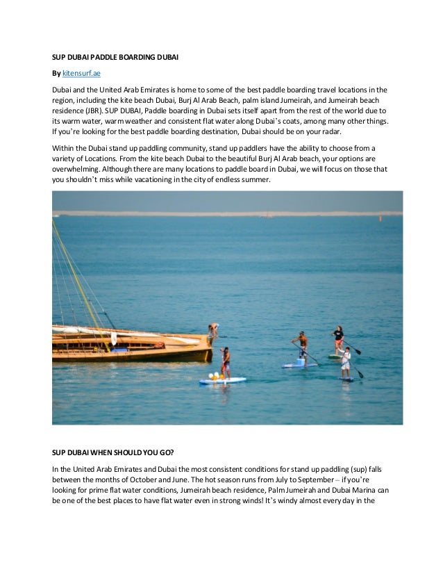 Paddle Boarding Dubai Sup Dubai