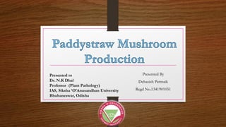 Presented By
Debasish Pattnaik
Regd No.1341901051
Presented to
Dr. N.K Dhal
Professor (Plant Pathology)
IAS, Siksha ‘O’Anusandhan University
Bhubaneswar, Odisha
 
