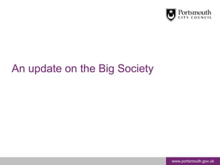 An update on the Big Society 