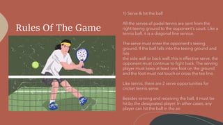 Padel Rules.pdf Padel Tennis Court Builders | PDF