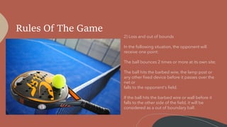 Padel Rules.pdf Padel Tennis Court Builders | PDF
