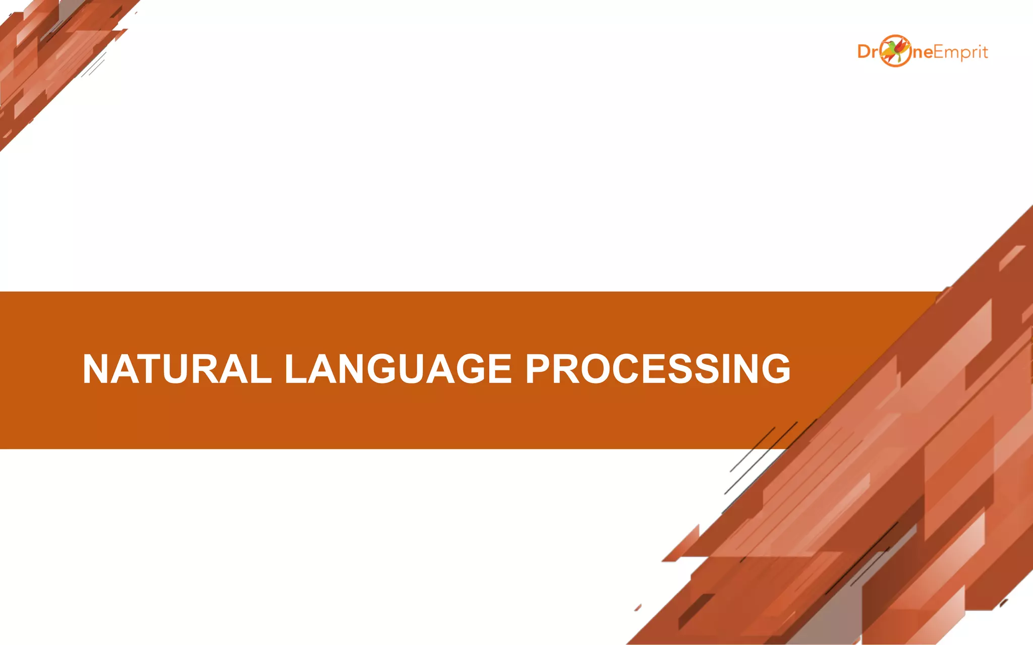 NATURAL LANGUAGE PROCESSING
 