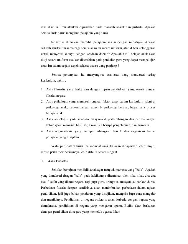 Contoh Azaz Historis : Ilmu Pendidikan Islam Azas Azas ...