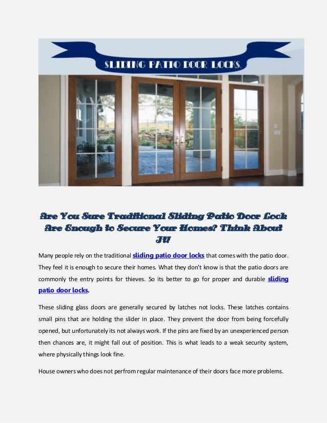 Padiolok Sliding Door Locks