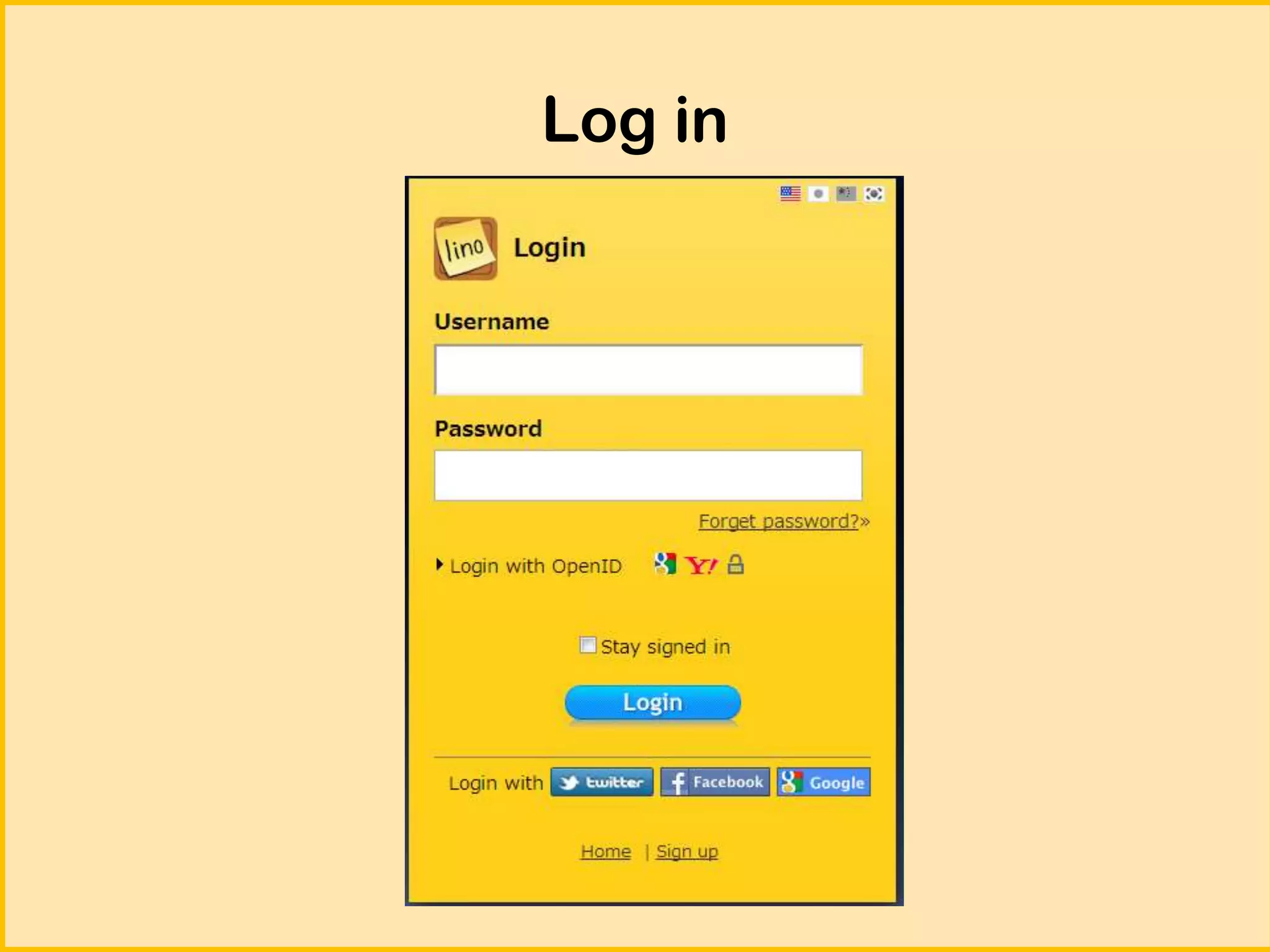 Log in

 